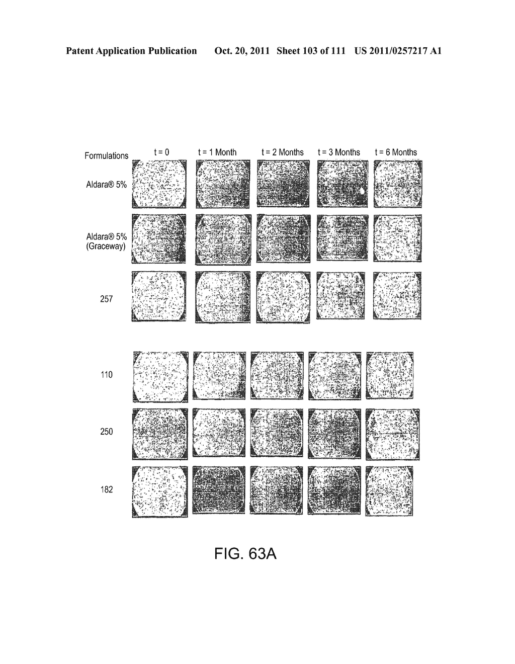 3 x 3 x 3 WEEK TREATMENT REGIMEN FOR TREATING ACTINIC KERATOSIS WITH     PHARMACEUTICAL COMPOSITIONS FORMULATED WITH 2.5% IMIQUIMOD - diagram, schematic, and image 104