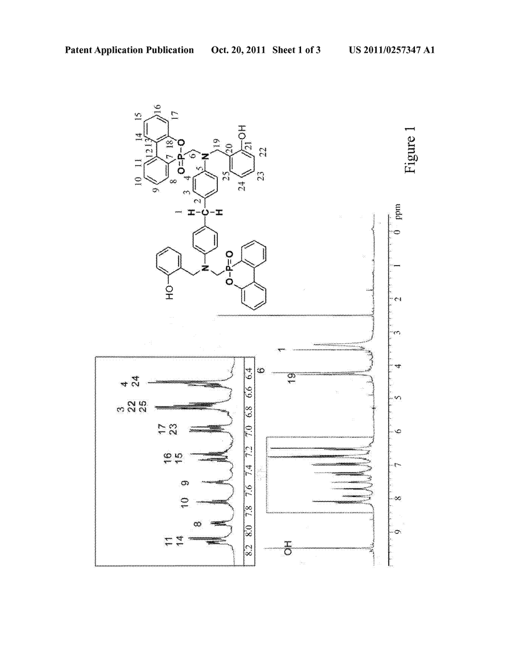 Phosphorus-containing benzoxazine-based bisphenols, derivatives thereof,     and preparing method for the same - diagram, schematic, and image 02