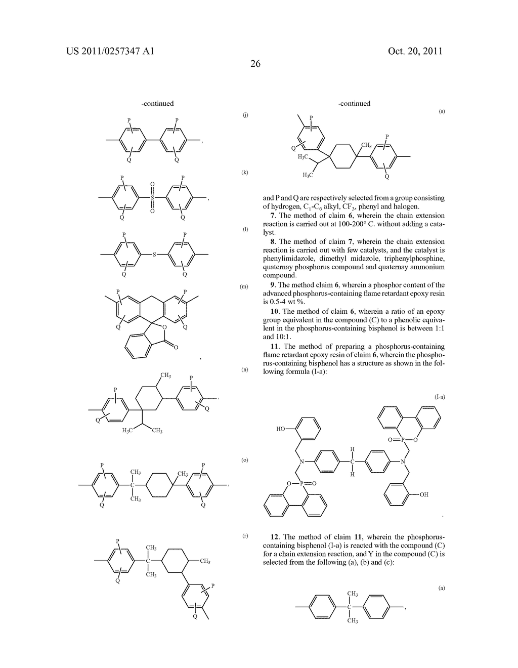 Phosphorus-containing benzoxazine-based bisphenols, derivatives thereof,     and preparing method for the same - diagram, schematic, and image 30