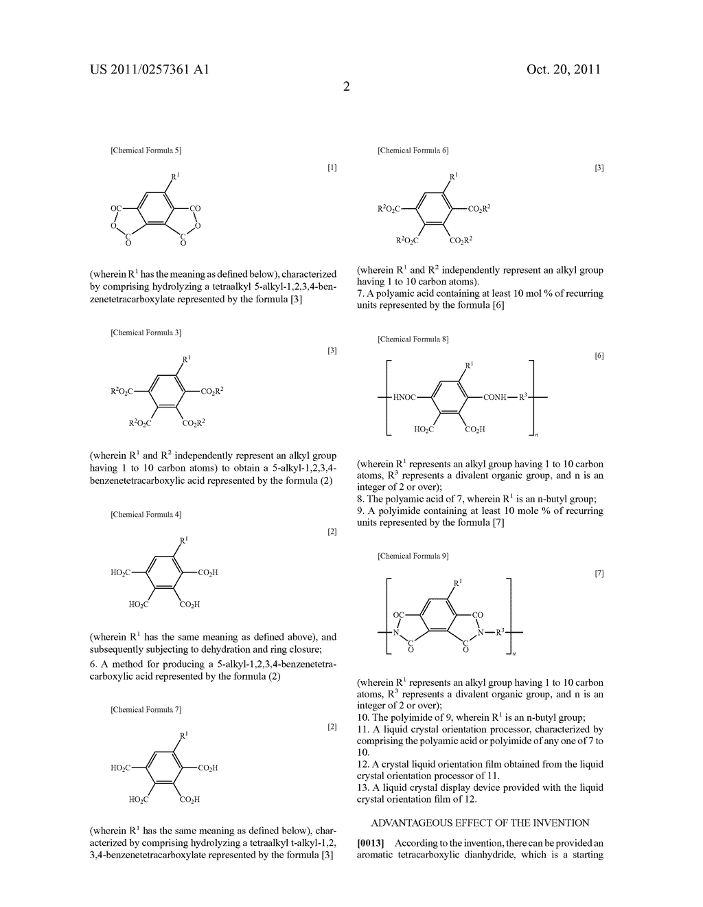 ALKYL BENZENE TETRACARBOXYLIC DIANHYDRIDE, MANUFACTURING METHOD THEREOF,     POLYIMIDE, AND APPLICATION THEREOF - diagram, schematic, and image 07