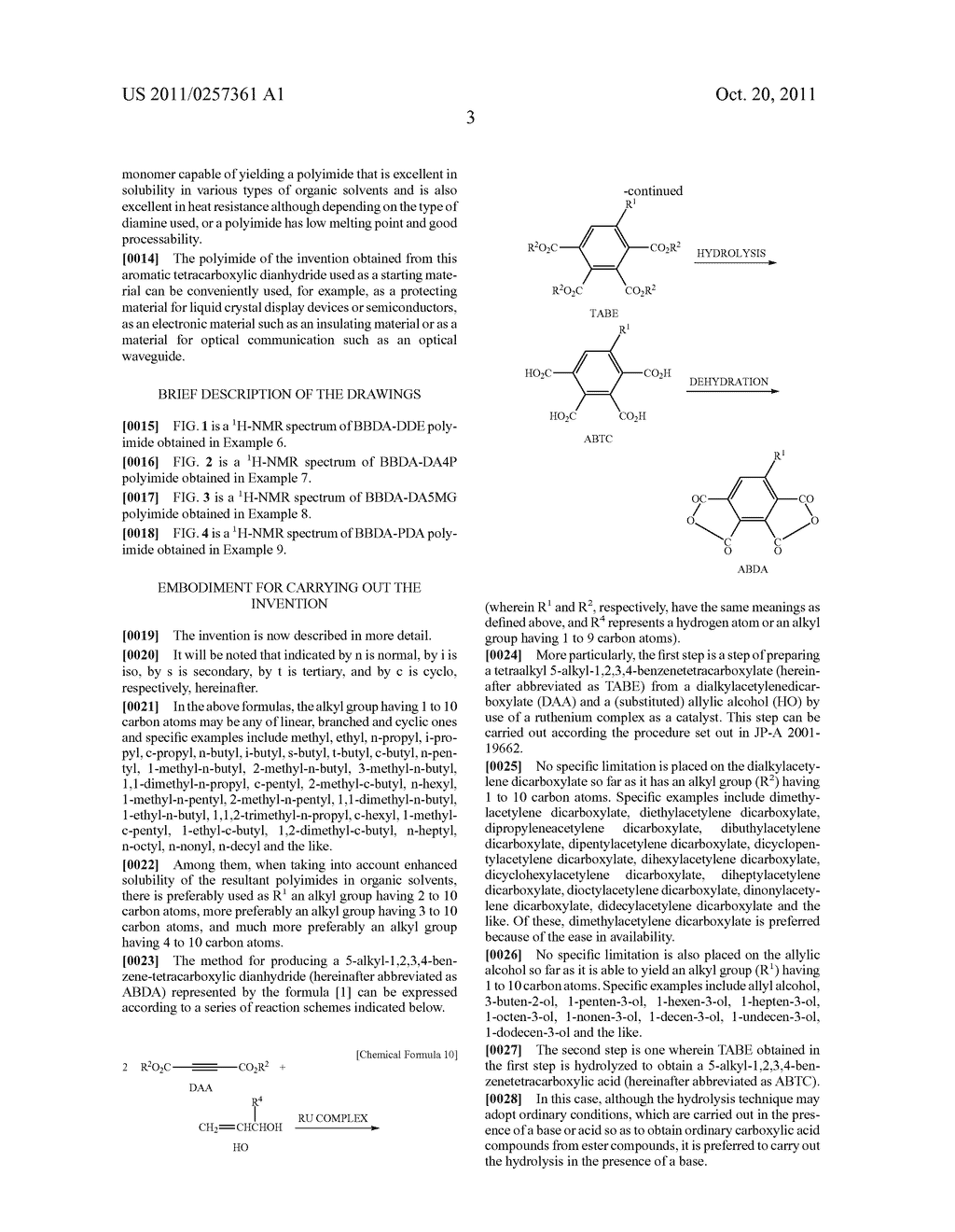 ALKYL BENZENE TETRACARBOXYLIC DIANHYDRIDE, MANUFACTURING METHOD THEREOF,     POLYIMIDE, AND APPLICATION THEREOF - diagram, schematic, and image 08