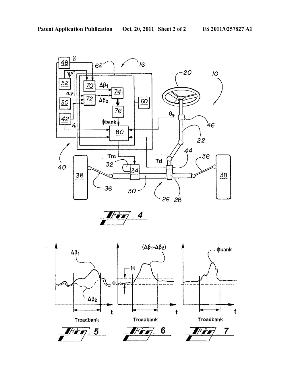 Systems and Methods for Controlling a Vehicle Along a Road With a Road     Bank - diagram, schematic, and image 03
