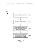 SEARCH ADVERTISEMENT SELECTION BASED ON USER ACTIONS diagram and image