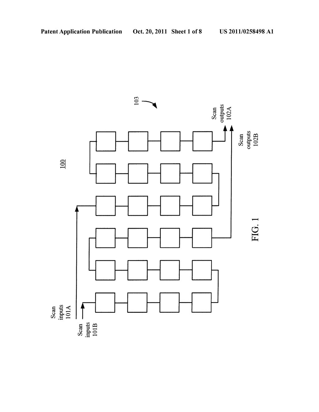 Test Architecture Including Cyclical Cache Chains, Selective Bypass Scan     Chain Segments, And Blocking Circuitry - diagram, schematic, and image 02