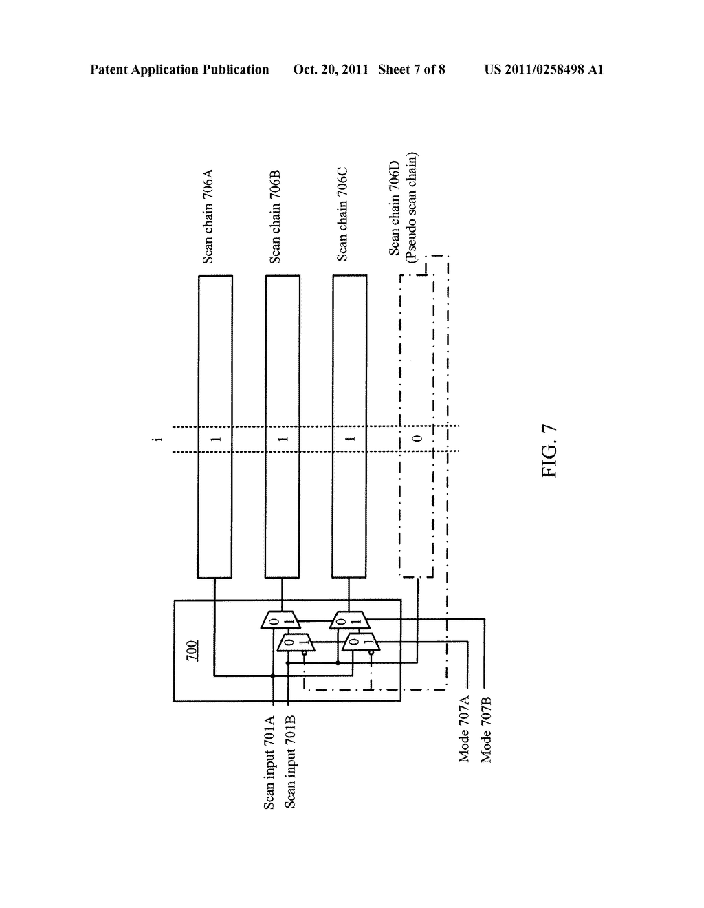 Test Architecture Including Cyclical Cache Chains, Selective Bypass Scan     Chain Segments, And Blocking Circuitry - diagram, schematic, and image 08