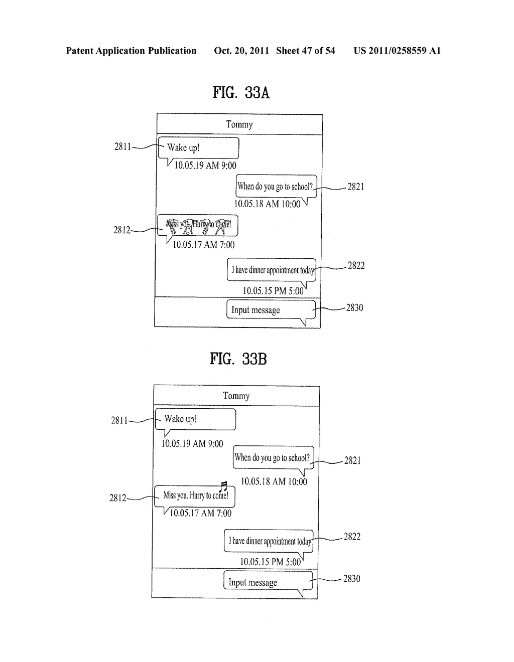 MOBILE TERMINAL AND MESSAGE LIST DISPLAYING METHOD THEREIN - diagram, schematic, and image 48