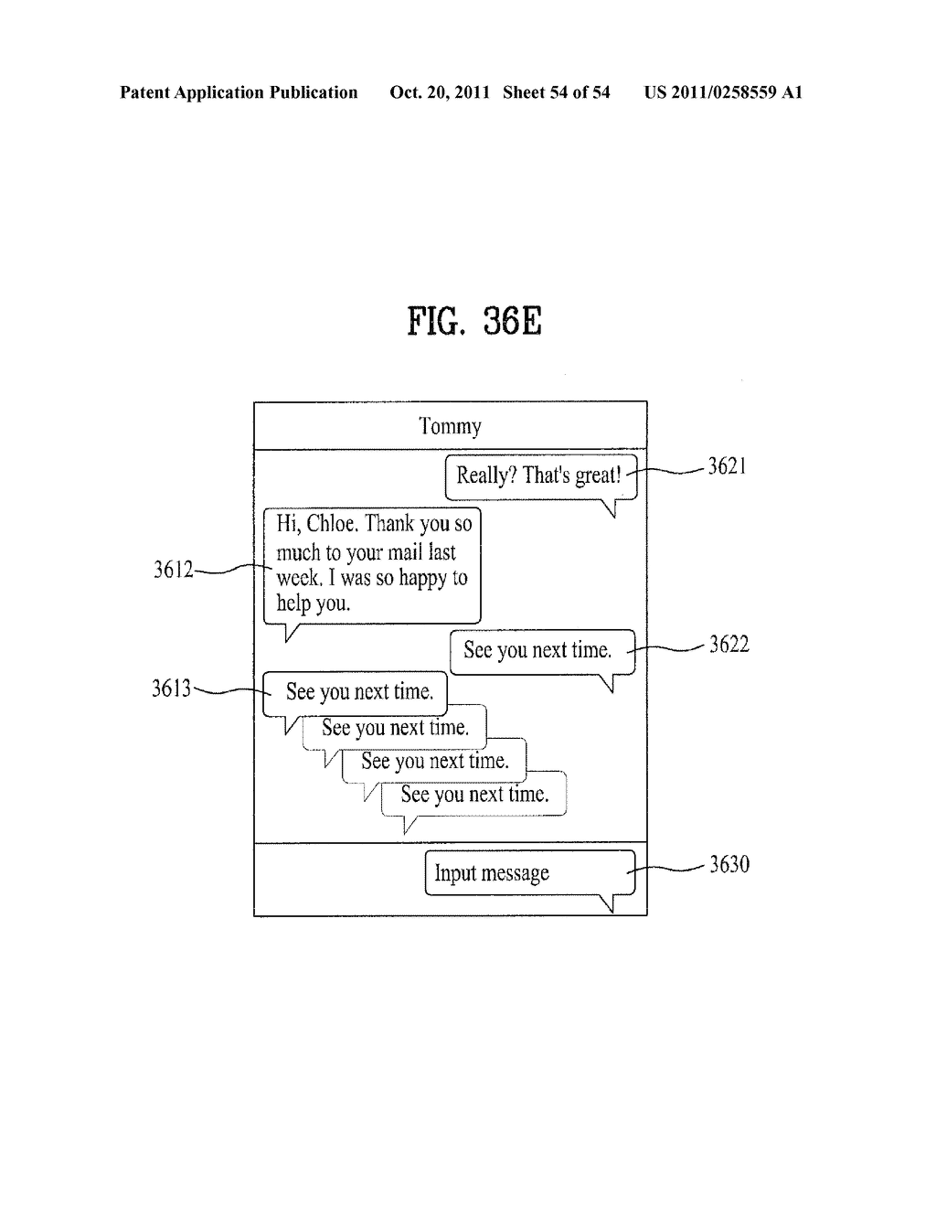 MOBILE TERMINAL AND MESSAGE LIST DISPLAYING METHOD THEREIN - diagram, schematic, and image 55