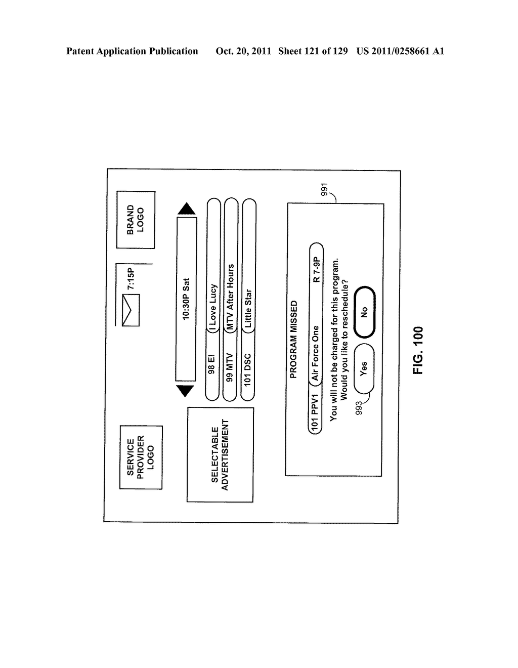 INTERACTIVE PROGRAM GUIDE SYSTEM AND METHOD - diagram, schematic, and image 122