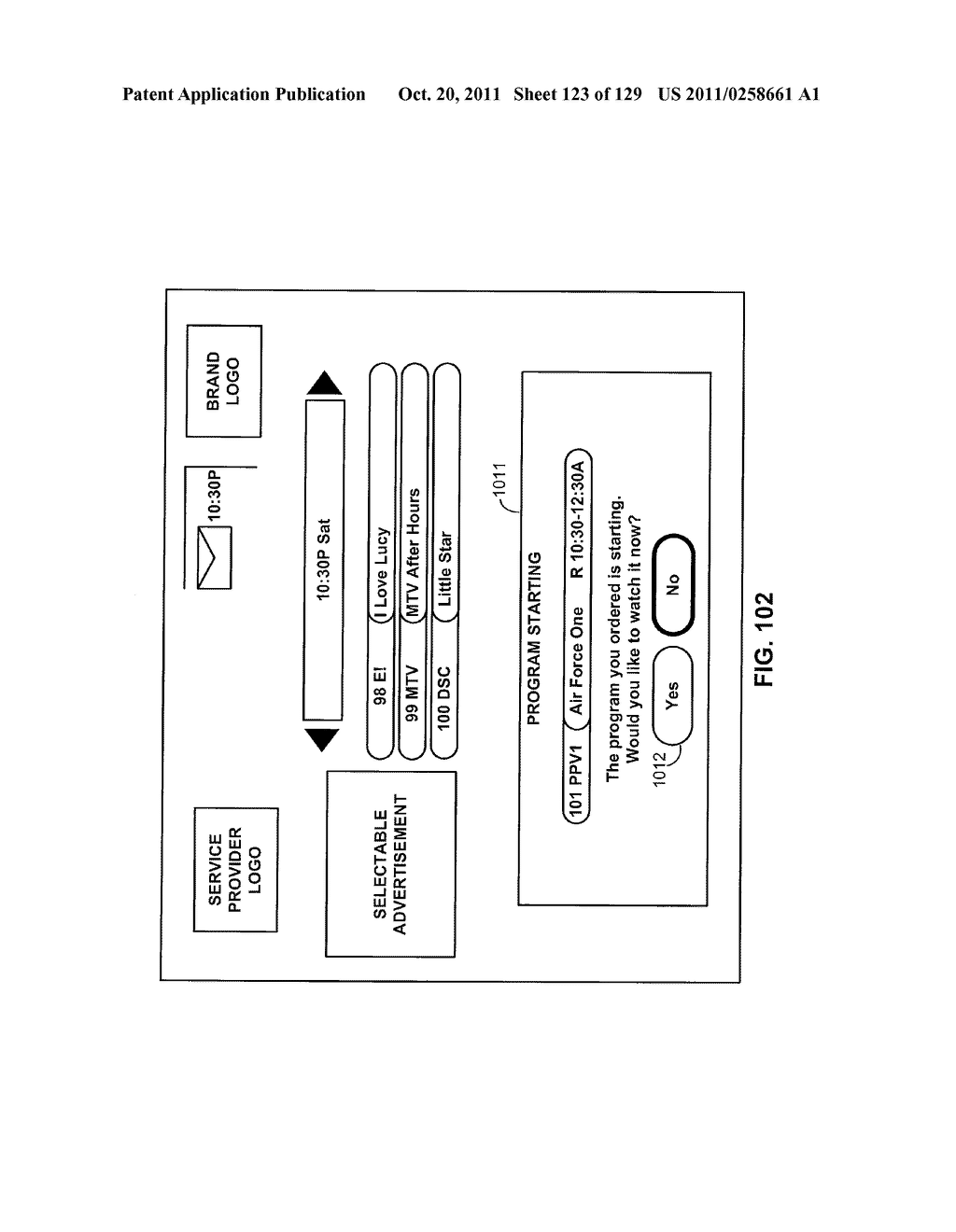 INTERACTIVE PROGRAM GUIDE SYSTEM AND METHOD - diagram, schematic, and image 124