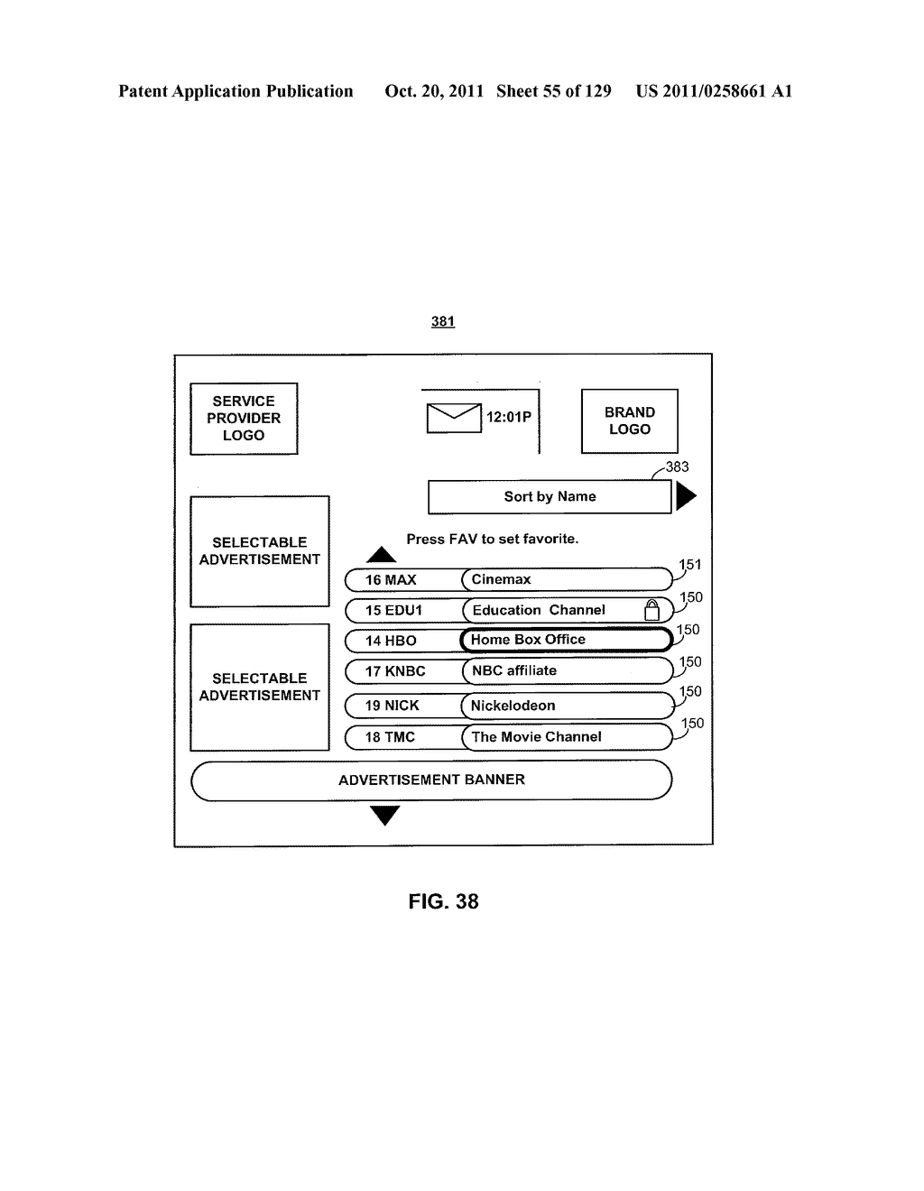 INTERACTIVE PROGRAM GUIDE SYSTEM AND METHOD - diagram, schematic, and image 56