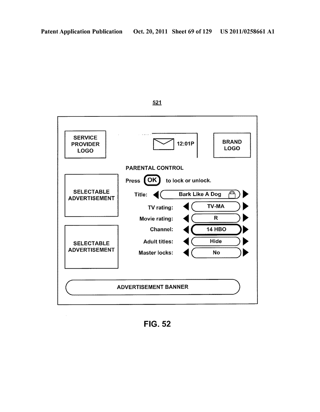 INTERACTIVE PROGRAM GUIDE SYSTEM AND METHOD - diagram, schematic, and image 70