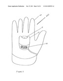 PRESSURE ACTIVATED LIGHTED GLOVE diagram and image