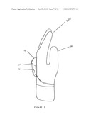 PRESSURE ACTIVATED LIGHTED GLOVE diagram and image