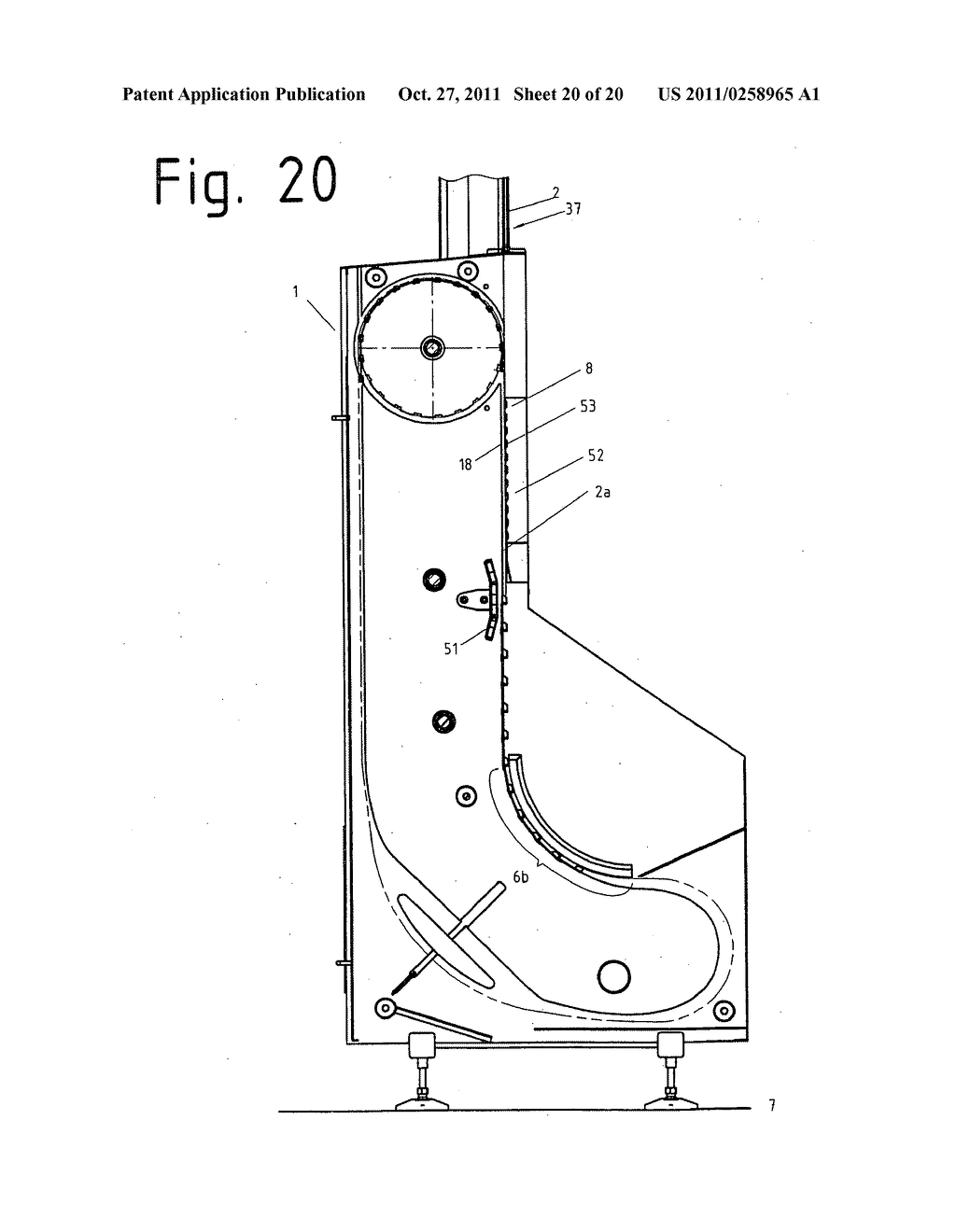 Device for separating and aligning the position of metal container seals - diagram, schematic, and image 21