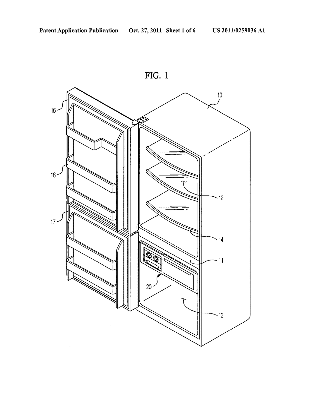 Refrigerator having drawer - diagram, schematic, and image 02