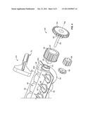 ICE MAKER WITH ROTATING ICE MOLD AND COUNTER-ROTATING EJECTION ASSEMBLY diagram and image