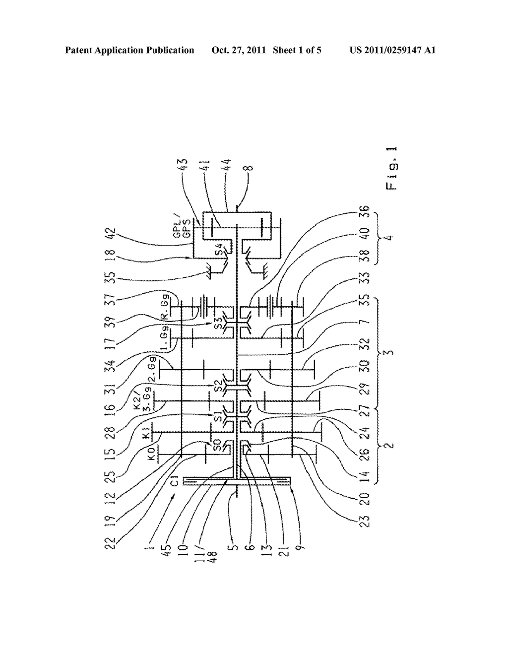 AUTOMATED MULTI-GROUP TRANSMISSION OF A MOTOR VEHICLE AND METHOD FOR     OPERATING AN AUTOMATED MULTI-GROUP TRANSMISSION - diagram, schematic, and image 02