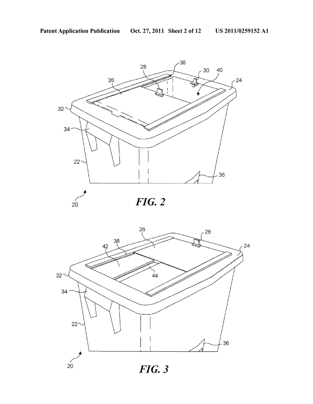 METHOD AND APPARATUS FOR REMOVING LIDS FROM MEDICAL SHARPS OR WASTE     CONTAINERS - diagram, schematic, and image 03