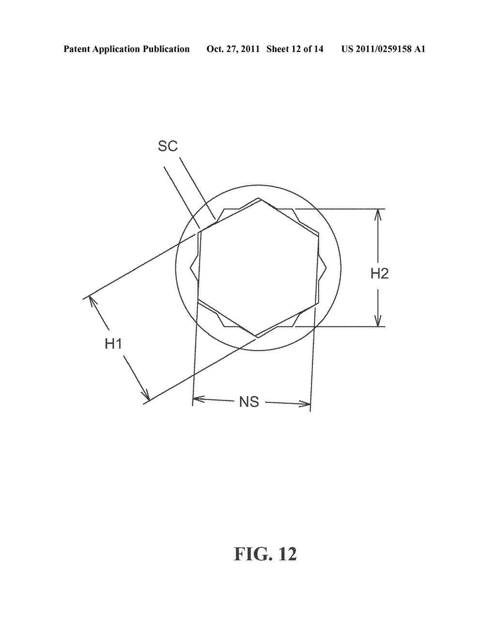 Dual Hex Pattern Wrench - diagram, schematic, and image 13