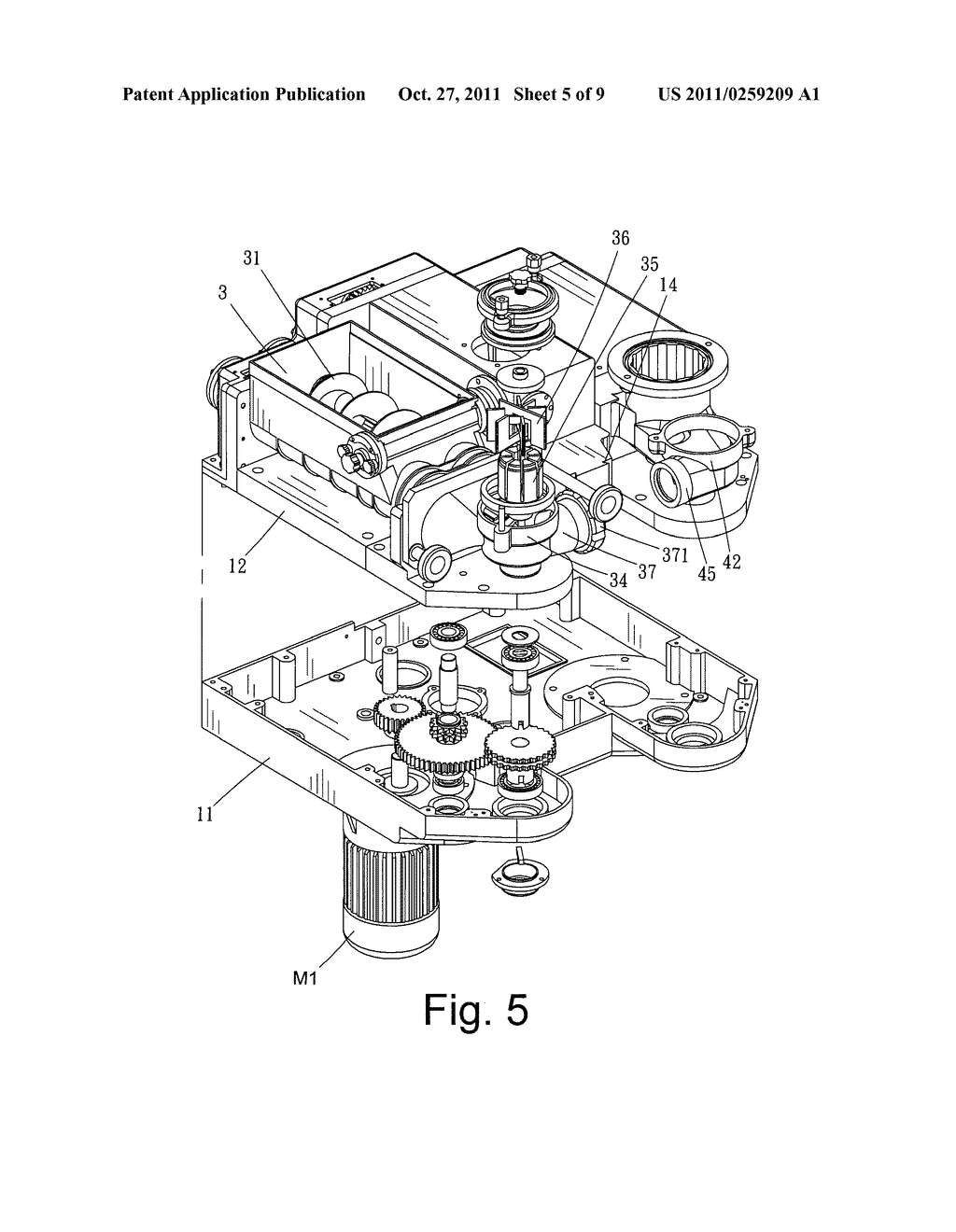 FILLING EXTRUDING MACHINE WITH SWITCHABLE HORIZONTAL AND VERTICAL FEEDER     PATHS FOR MAKING THREE-LAYER FILLED FOOD PRODUCTS - diagram, schematic, and image 06