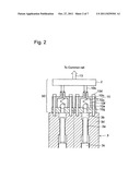 PRESSURE FLUCTUATION CONTROL DEVICE FOR CONTROLLING PRESSURE FLUCTUATION     IN UPSTREAM SIDE OF COMMON RAIL diagram and image