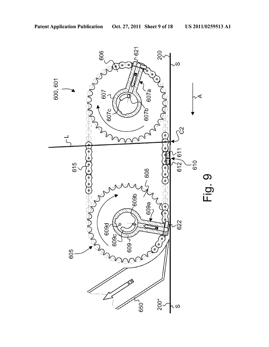 Method and Installation for Applying Foil Material onto Successive Sheets - diagram, schematic, and image 10