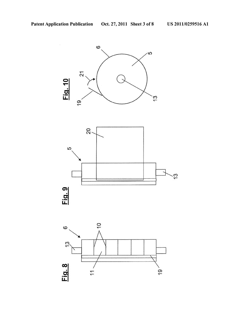 DEVICE AND A METHOD FOR PROCESSING SEMIFINISHED BAG PRODUCTS, AND GLUING     STATION FOR SEMIFINISHED BAG PRODUCTS - diagram, schematic, and image 04
