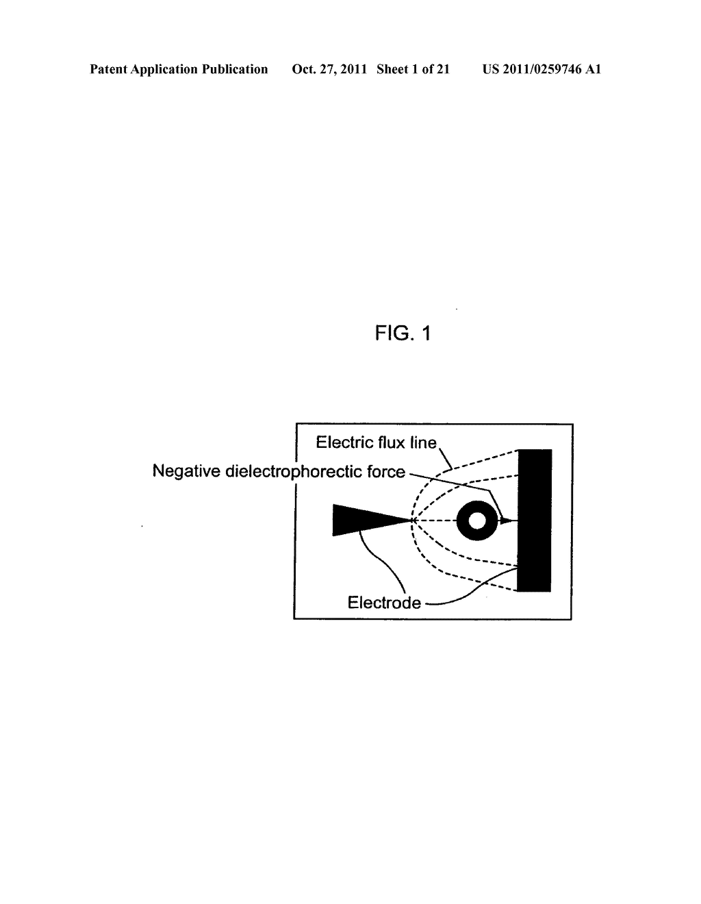 Electrode for dielectrophoretic apparatus, dielectrophoretic apparatus,     method for manufacturing the same, and method for separating substances     using the electrode or dielectrophoretic apparatus - diagram, schematic, and image 02