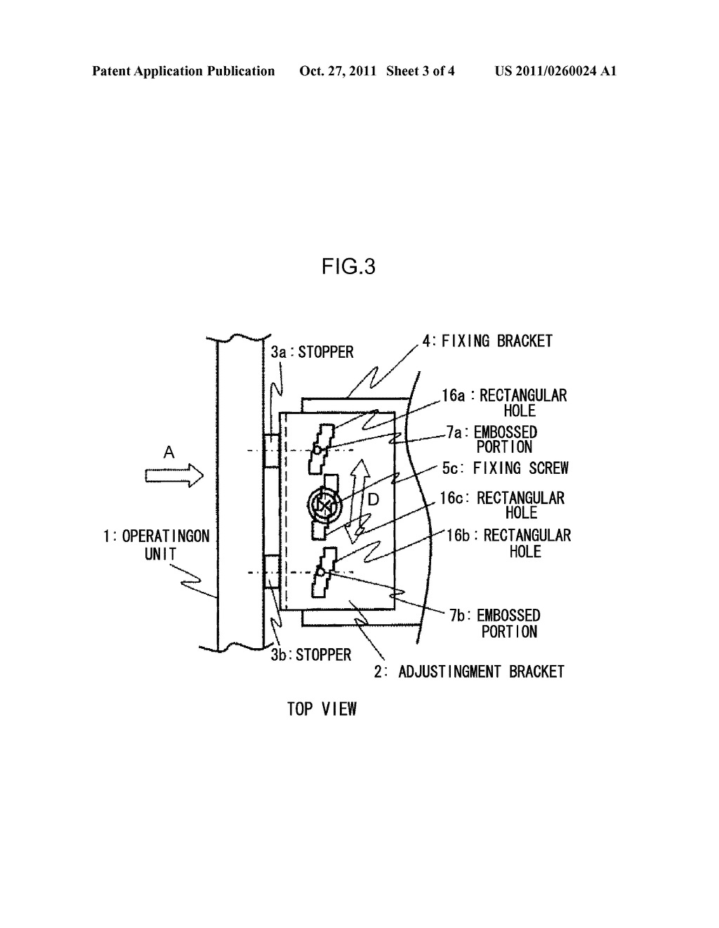 STRUCTURE FOR POSITIONING OPERATING UNIT - diagram, schematic, and image 04