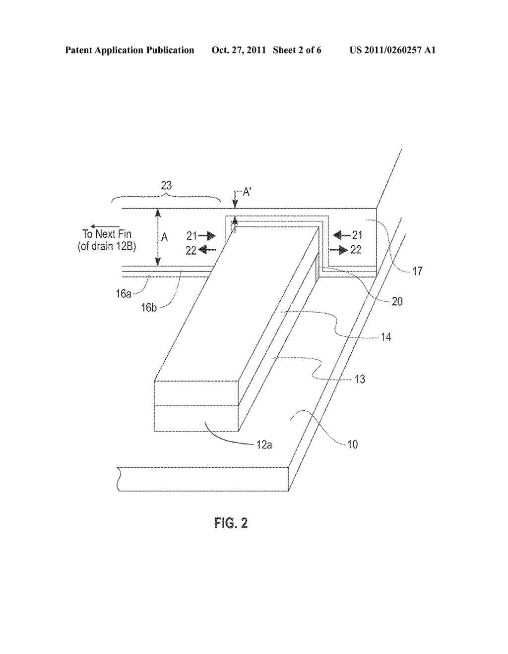 High Performance Non-Planar Semiconductor Devices with Metal Filled     Inter-Fin Gaps - diagram, schematic, and image 03