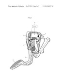 ACTUATOR APPARATUS OF ACTIVE ACCELERATOR PEDAL diagram and image