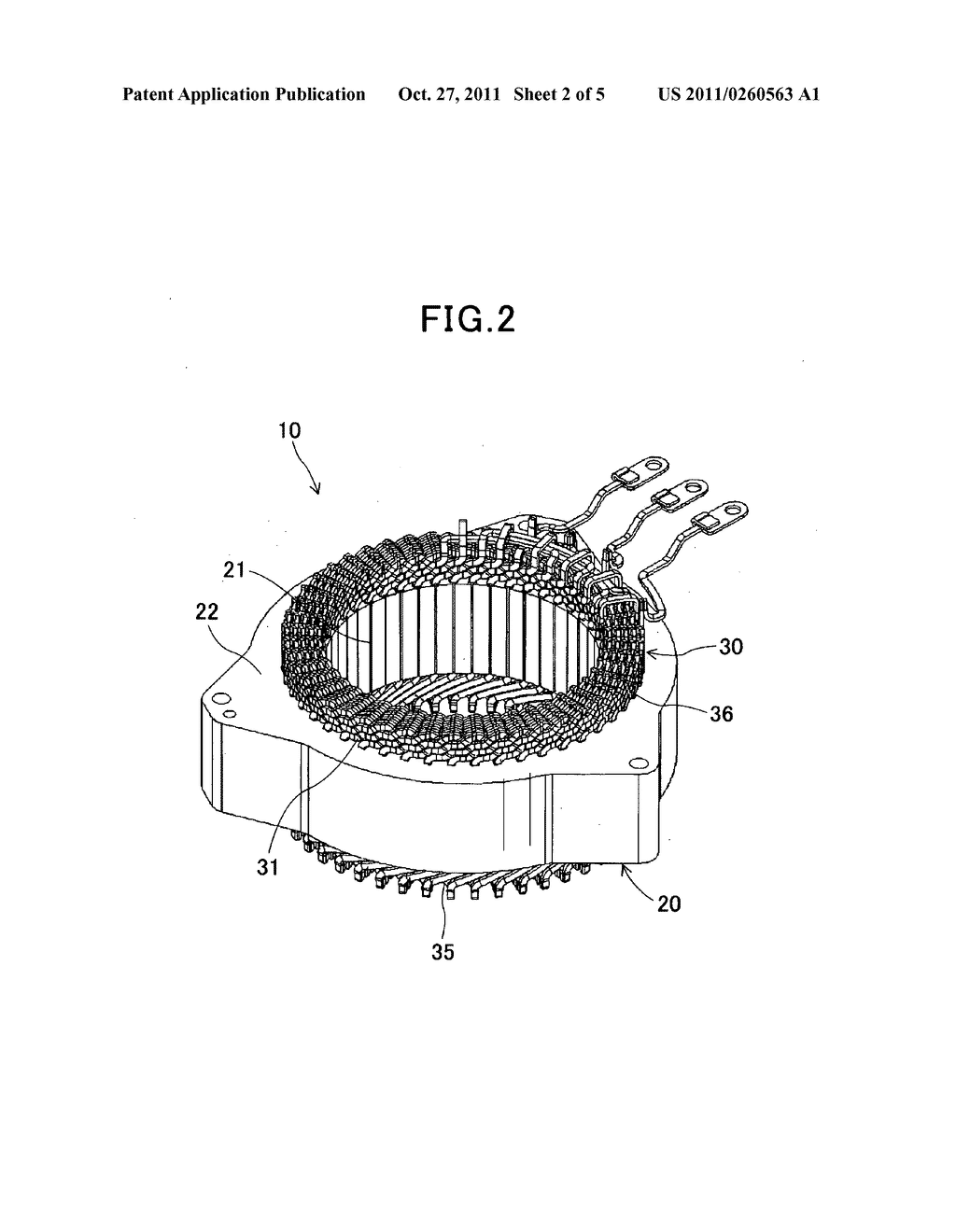 STATOR FOR ELECTRIC ROTATING MACHINE - diagram, schematic, and image 03