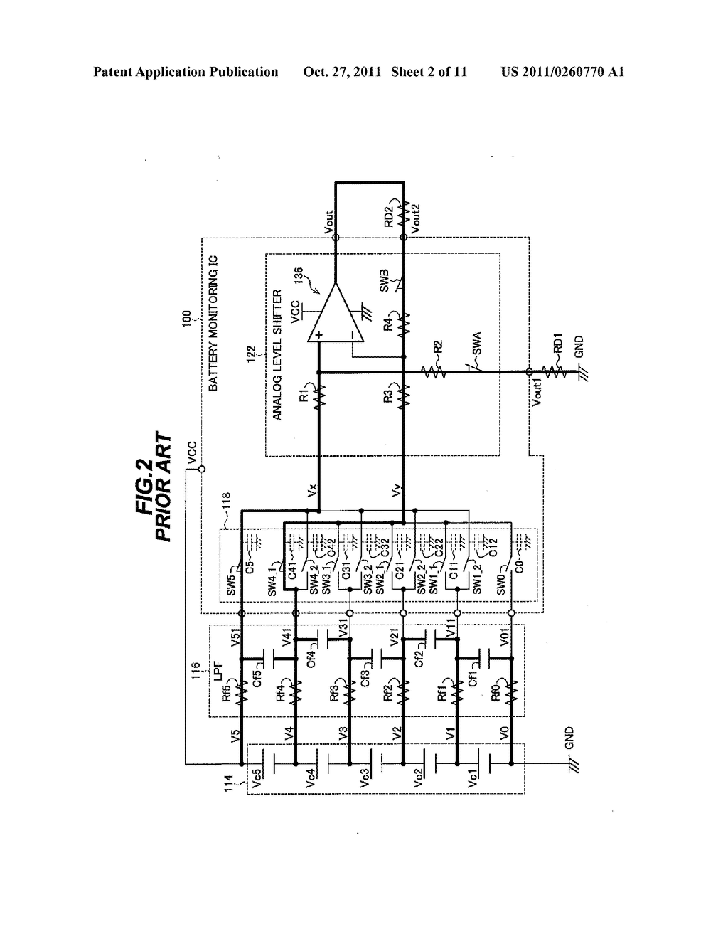 METHOD AND SEMICONDUCTOR DEVICE FOR MONITORING BATTERY VOLTAGES - diagram, schematic, and image 03