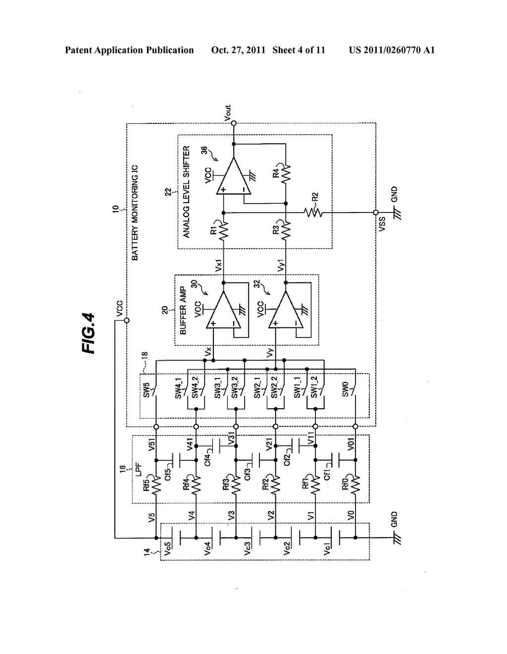 METHOD AND SEMICONDUCTOR DEVICE FOR MONITORING BATTERY VOLTAGES - diagram, schematic, and image 05