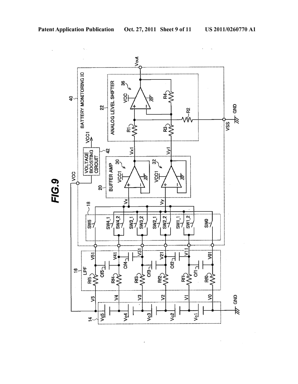 METHOD AND SEMICONDUCTOR DEVICE FOR MONITORING BATTERY VOLTAGES - diagram, schematic, and image 10