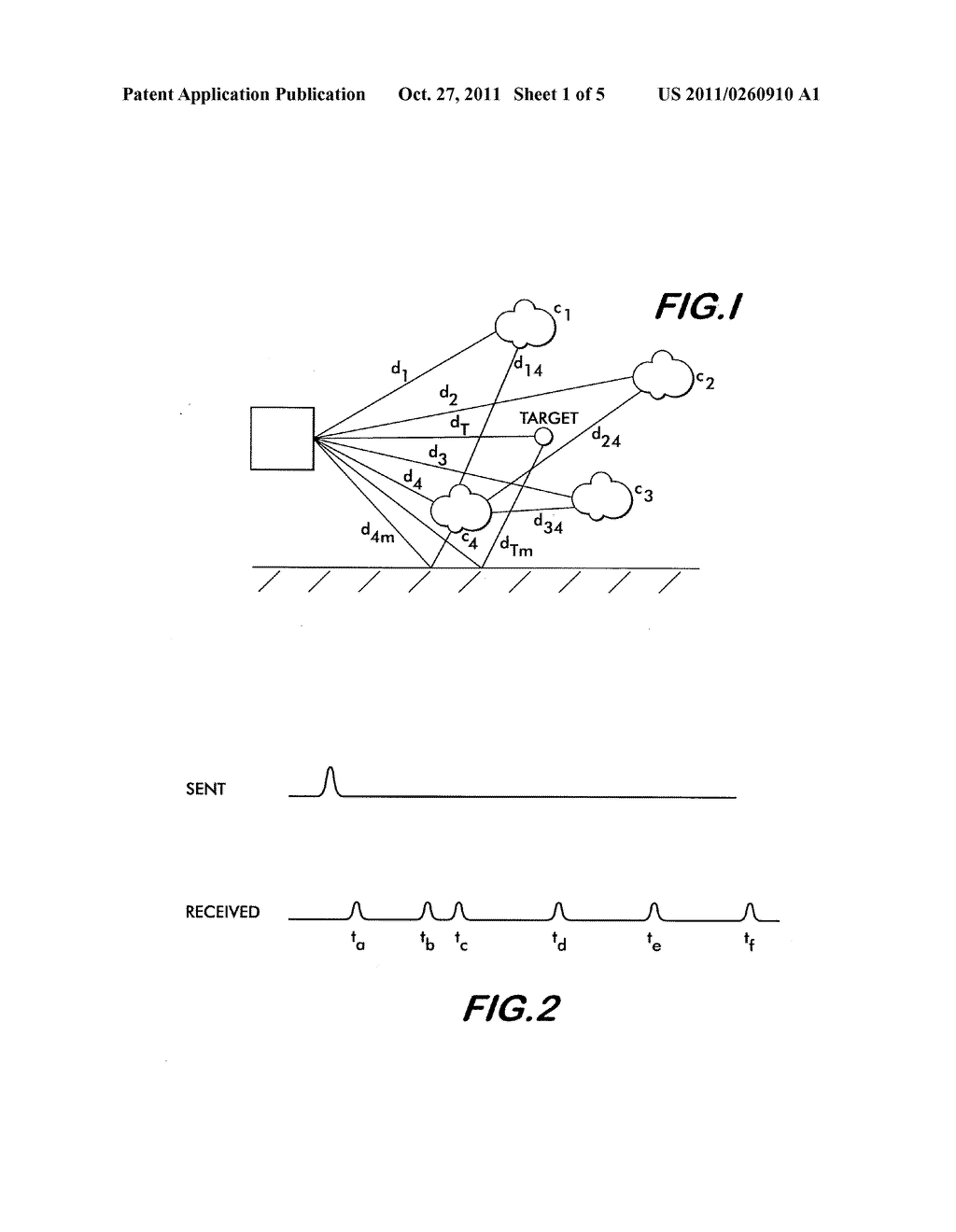 SYSTEM AND METHOD FOR MICROWAVE RANGING TO A TARGET IN PRESENCE OF CLUTTER     AND MULTI-PATH EFFECTS - diagram, schematic, and image 02