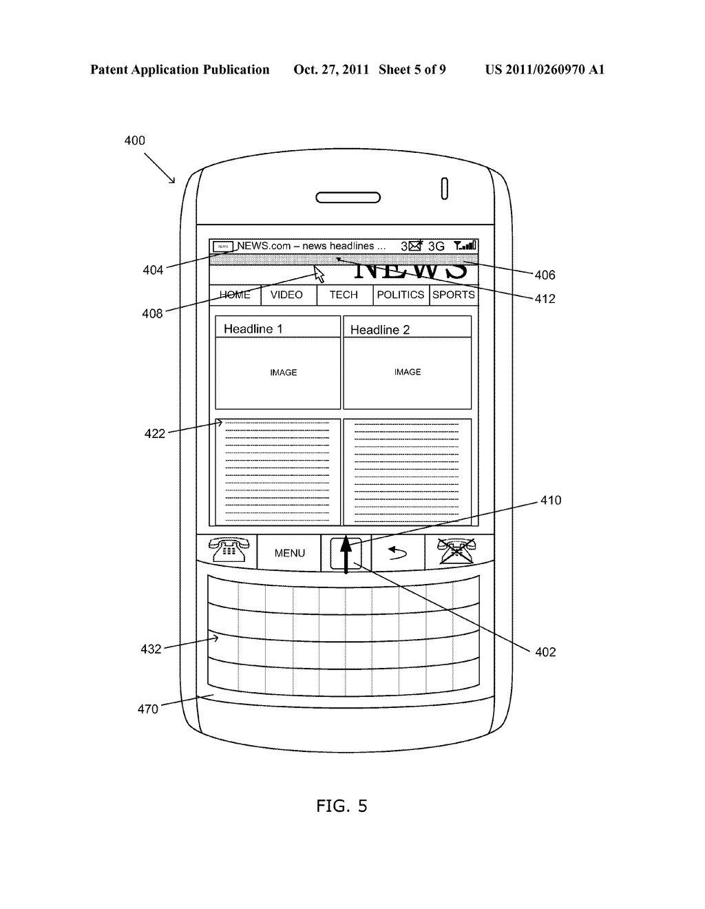 Portable Electronic Device and Method of Controlling Same - diagram, schematic, and image 06