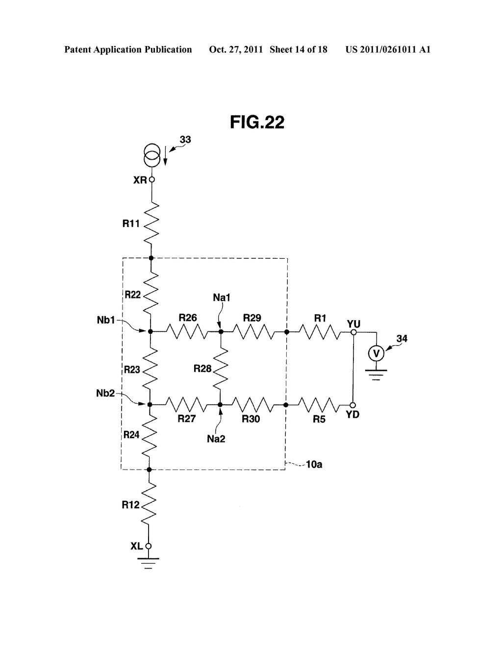 METHOD OF DETECTING CONTACT STATE OF RESISTIVE TOUCH PANEL DEVICE, TOUCH     PANEL DEVICE, AND DISPLAY DEVICE - diagram, schematic, and image 15