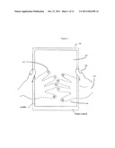 METHOD FOR USER INPUT FROM THE BACK PANEL OF A HANDHELD COMPUTERIZED     DEVICE diagram and image