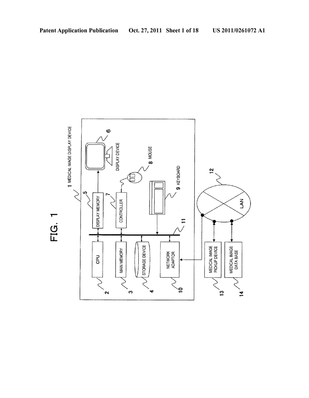 MEDICAL IMAGE DISPLAY DEVICE AND METHOD OF MEDICAL IMAGE DISPLAY - diagram, schematic, and image 02