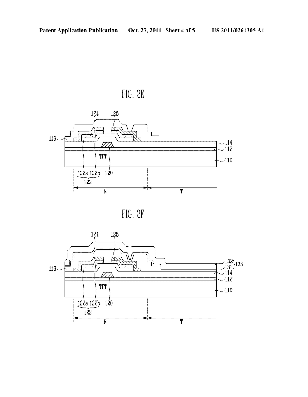 TRANSFLECTIVE LIQUID CRYSTAL DISPLAY DEVICE HAVING A THIN FILM TRANSISTOR     AND MANUFACTURING METHOD THEREOF - diagram, schematic, and image 05
