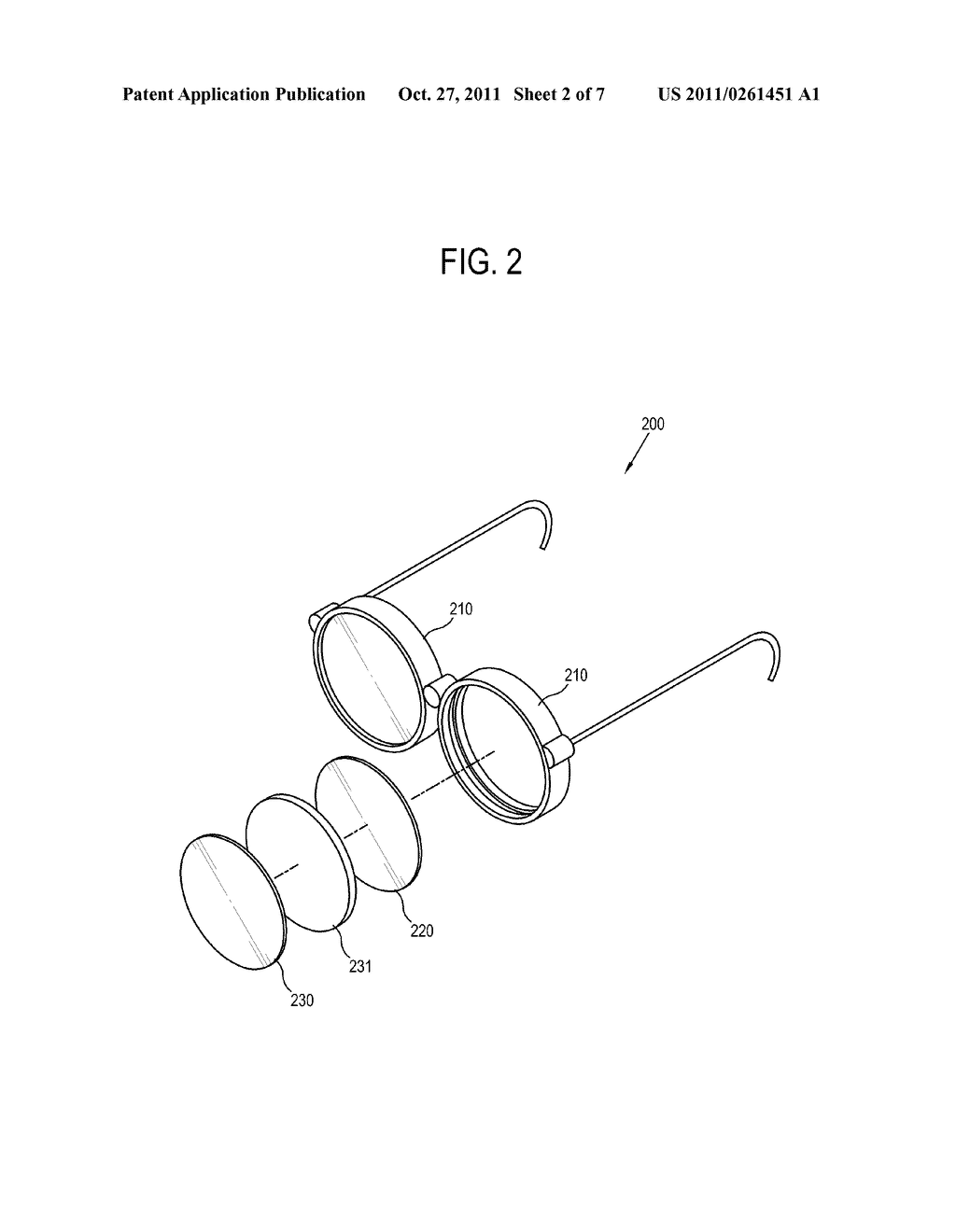 STEREOSCOPIC GLASSES AND DISPLAY APPARATUS INCLUDING THE SAME - diagram, schematic, and image 03