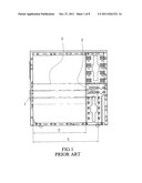 COMPUTER CASE WITH ADJUSTABLE HARD DISK DRIVE AND INTERFACE CARD     ACCOMMODATION SPACE diagram and image