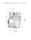 COMPUTER CASE WITH ADJUSTABLE HARD DISK DRIVE AND INTERFACE CARD     ACCOMMODATION SPACE diagram and image