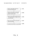 METHOD FOR AFFIXING ADHESIVE FILMS AND MAIN BOARD WITH ADHESIVE FILMS     APPLIED USING THE METHOD diagram and image