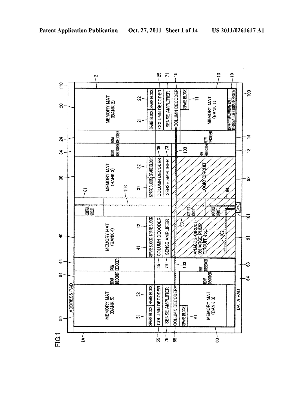 SEMICONDUCTOR MEMORY DEVICE HAVING MEMORY BLOCK CONFIGURATION - diagram, schematic, and image 02