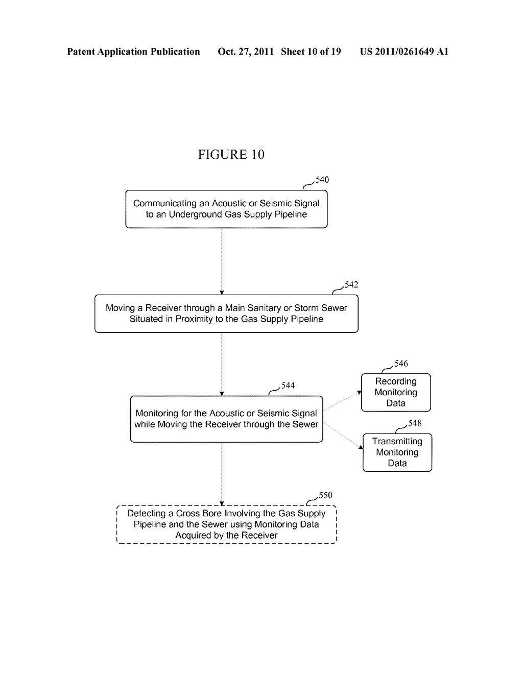 DETECTION OF CROSS BORES INVOLVING BURIED UTILITIES - diagram, schematic, and image 11