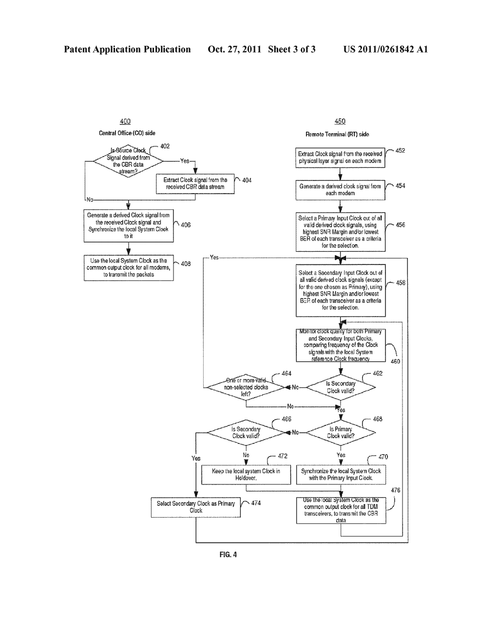 METHOD AND APPARATUS FOR RESILIENT CLOCK TRANSFER OVER MULTIPLE DSL LINES - diagram, schematic, and image 04