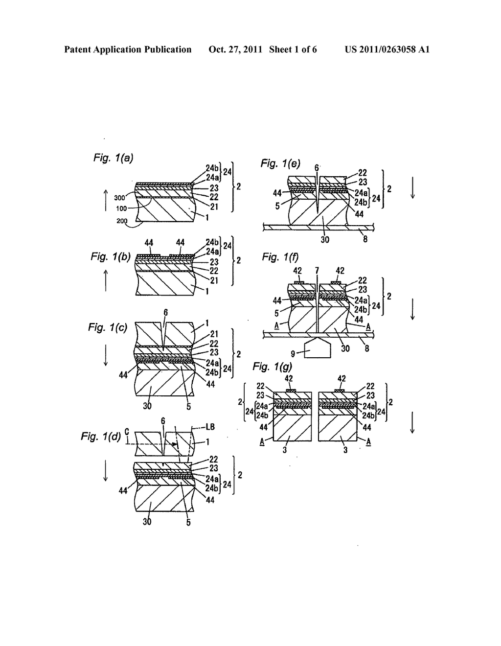 METHOD OF MANUFACTURING SEMICONDUCTOR LIGHT EMITTING ELEMENT - diagram, schematic, and image 02