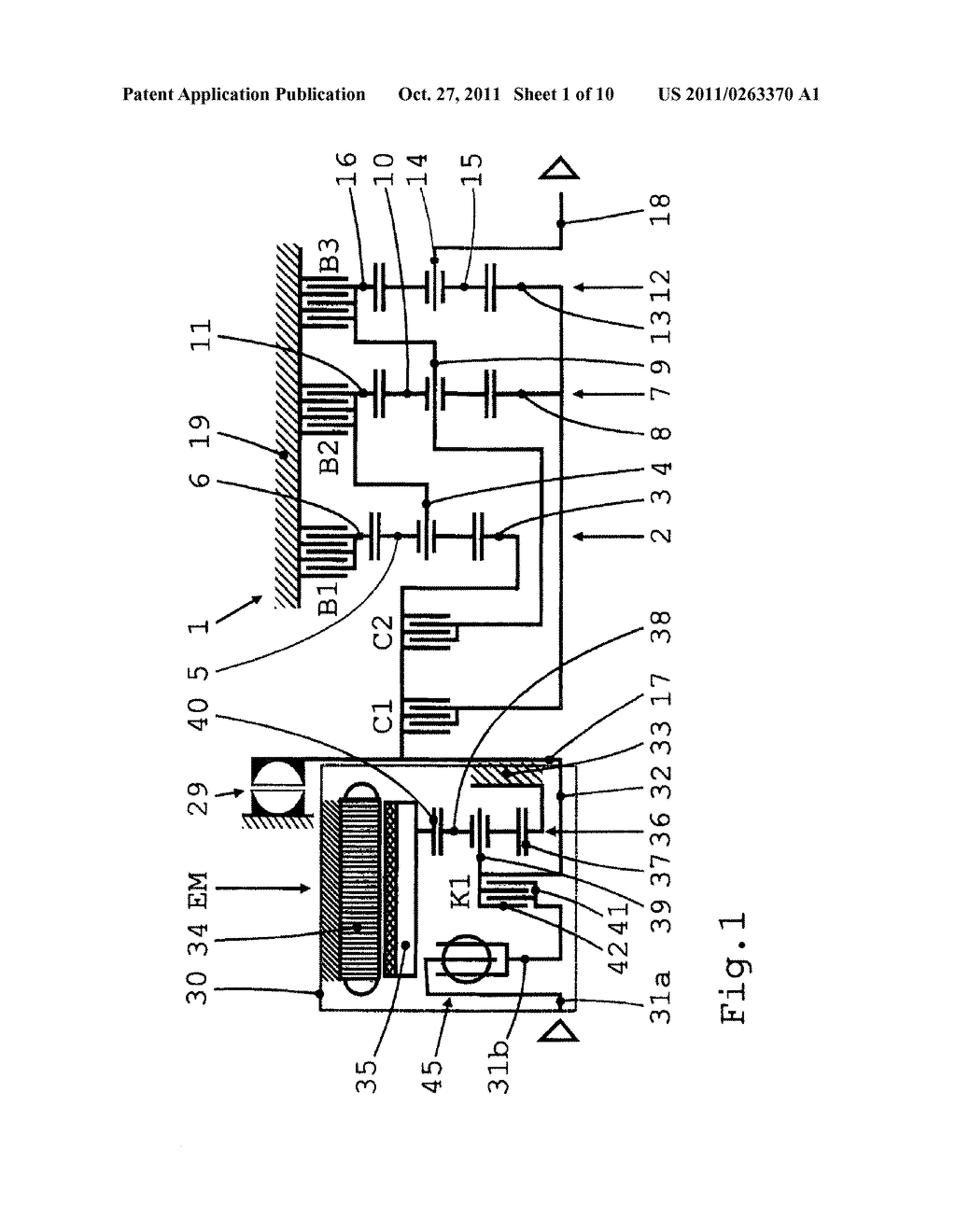 HYBRID DRIVE TRAIN OF A MOTOR VEHICLE - diagram, schematic, and image 02